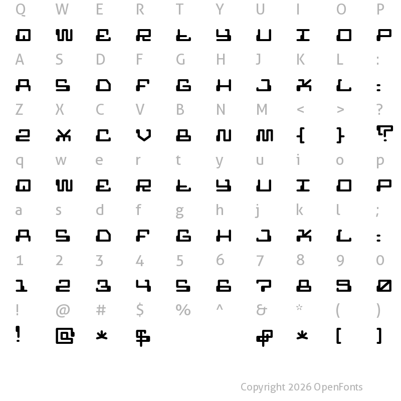 Character Map of MR FUGLESANG CLEAN Regular