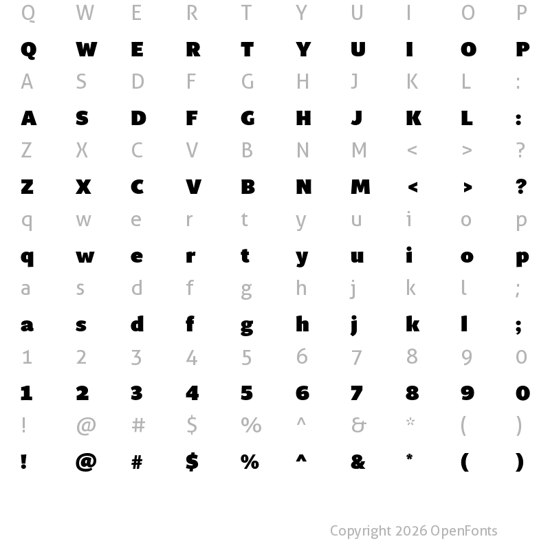 Character Map of MultiDisplay Poster