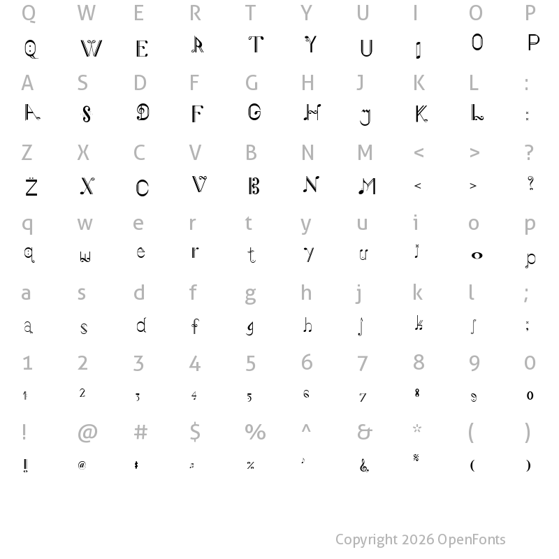Character Map of Musiker single