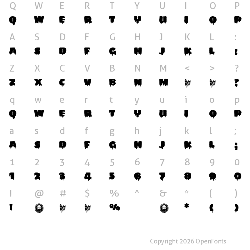 Character Map of My Favourite Horror Regular