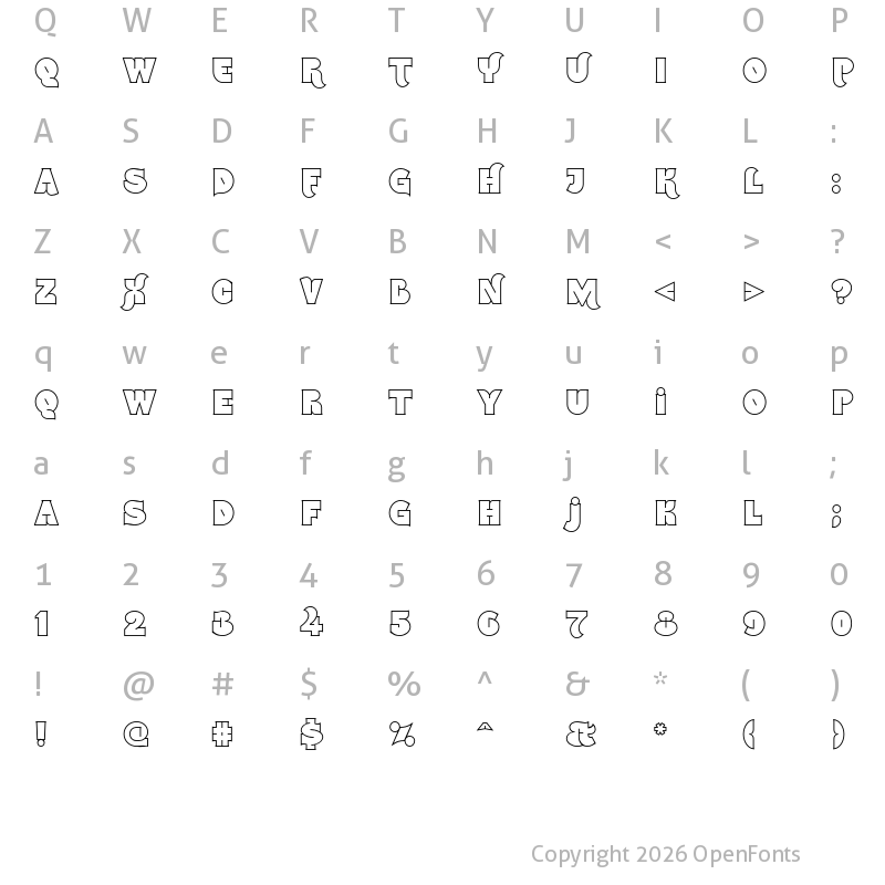 Character Map of Namskout Medium