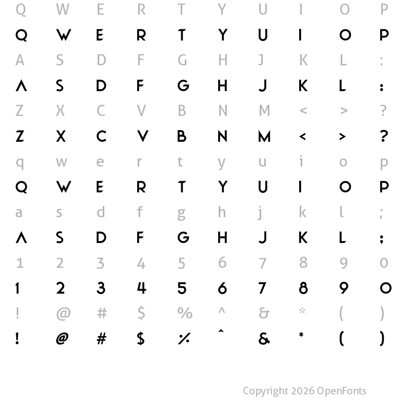 Character Map of Natural Precision Regular