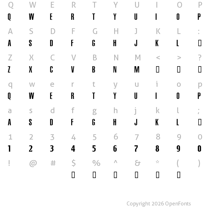 Character Map of NBA Mavericks Alternate Regular