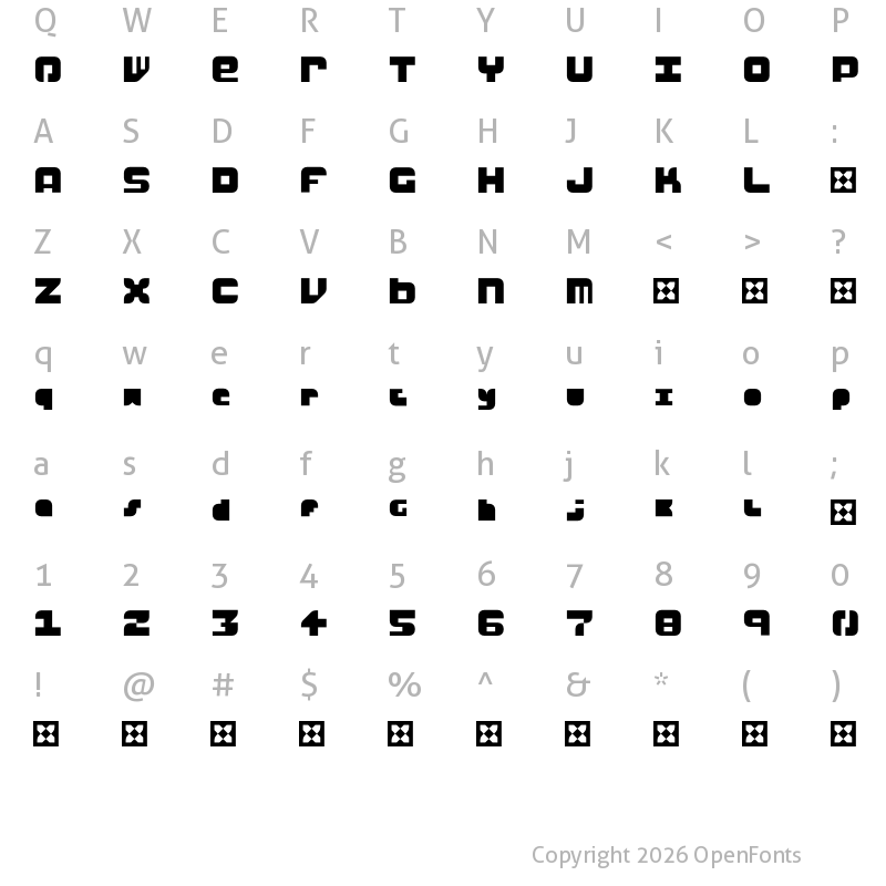 Character Map of Necker LAB 20220330 Regular