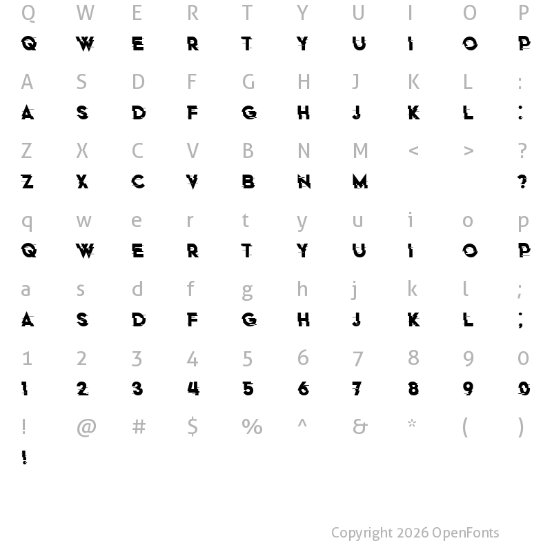 Character Map of Nectar Regular
