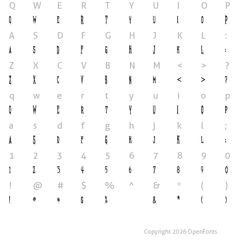 Character Map of Needleteeth Spooky Spooky