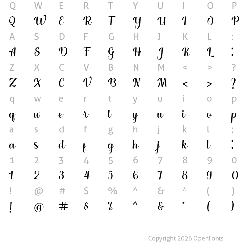 Character Map of Neilston Regular