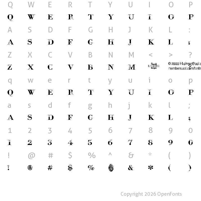 Character Map of Neurotoxin Regular