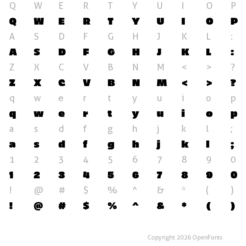 Character Map of Neutronic Heavy