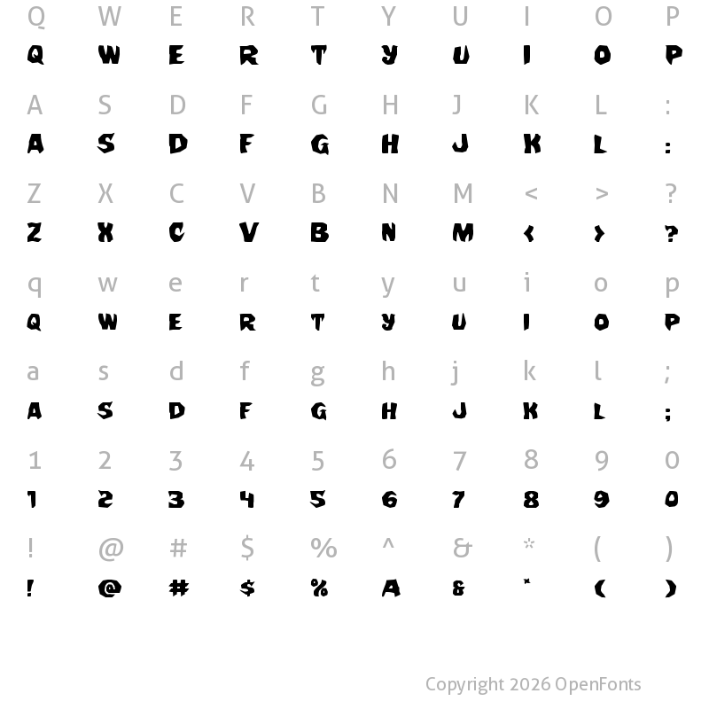 Character Map of Nightchilde Expanded Expanded