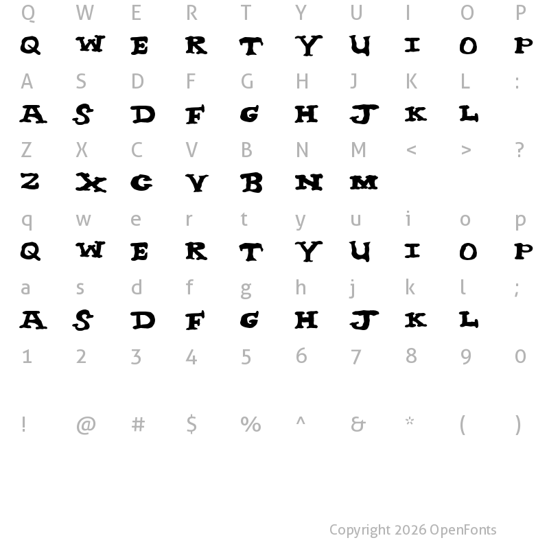 Character Map of nighthour solid Regular