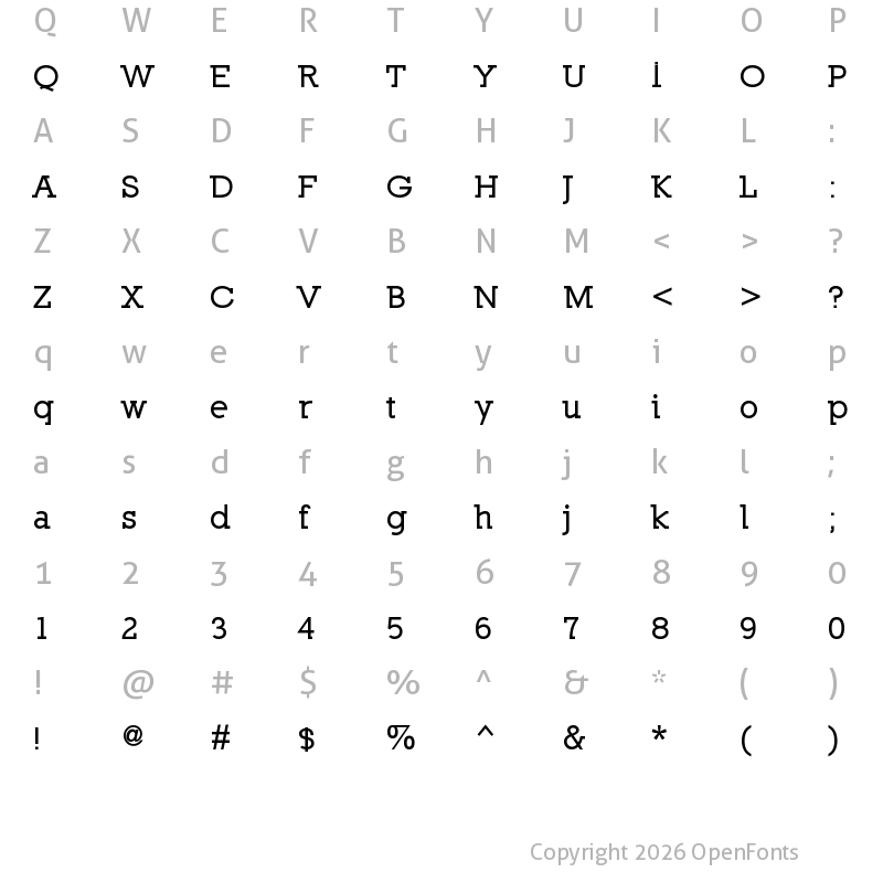 Character Map of Nilland-SmallCaps Bold