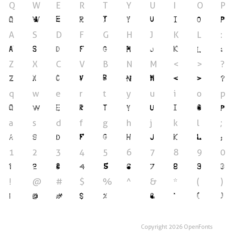 Character Map of Nine Feet Under Regular