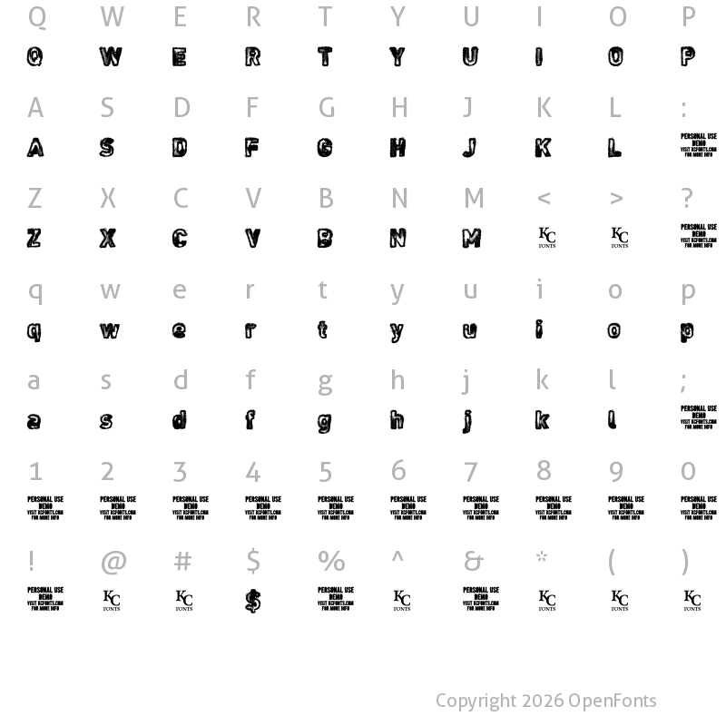 Character Map of Noises in the Attic Regular