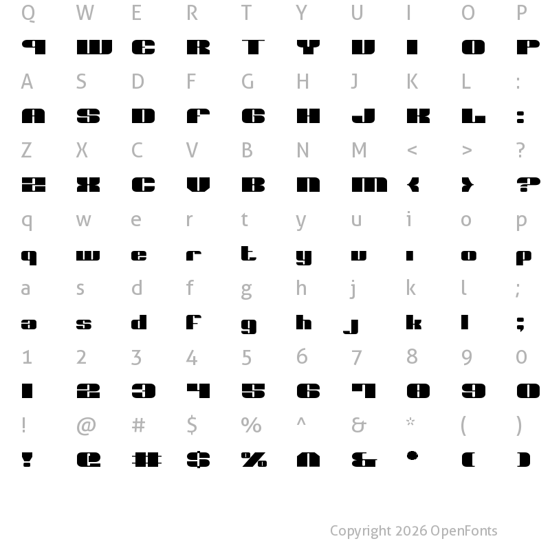 Character Map of Nolo Contendre Expanded Expanded