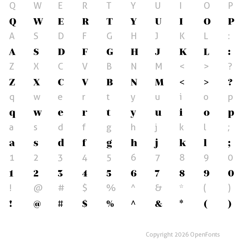 Character Map of Nomada Didone Black
