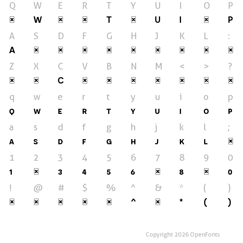Character Map of Novecentosans-DemiBold ?