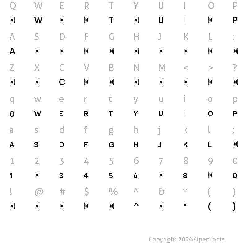Character Map of Novecentosans-Medium ?