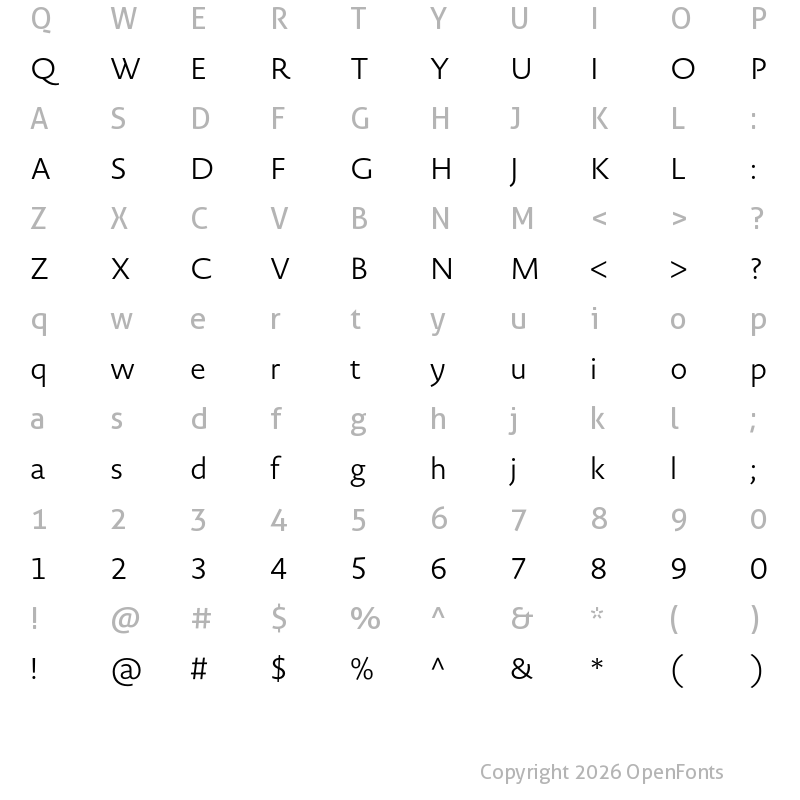 Character Map of Novel Sans Ar Light