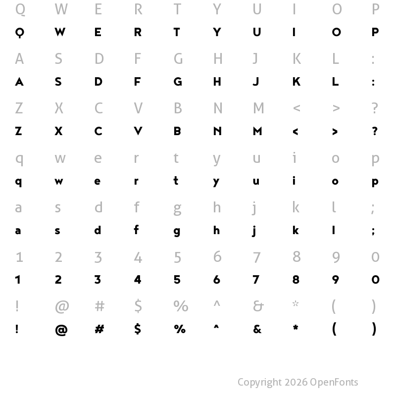 Character Map of Noyh Geometric Heavy