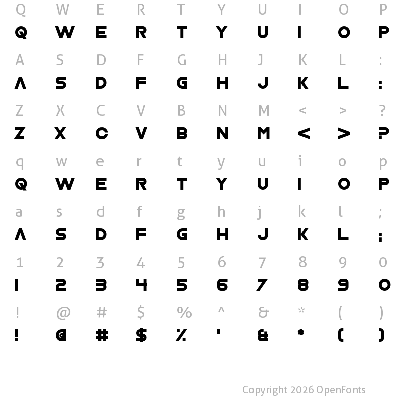 Character Map of Nrvsbrkdwn Regular