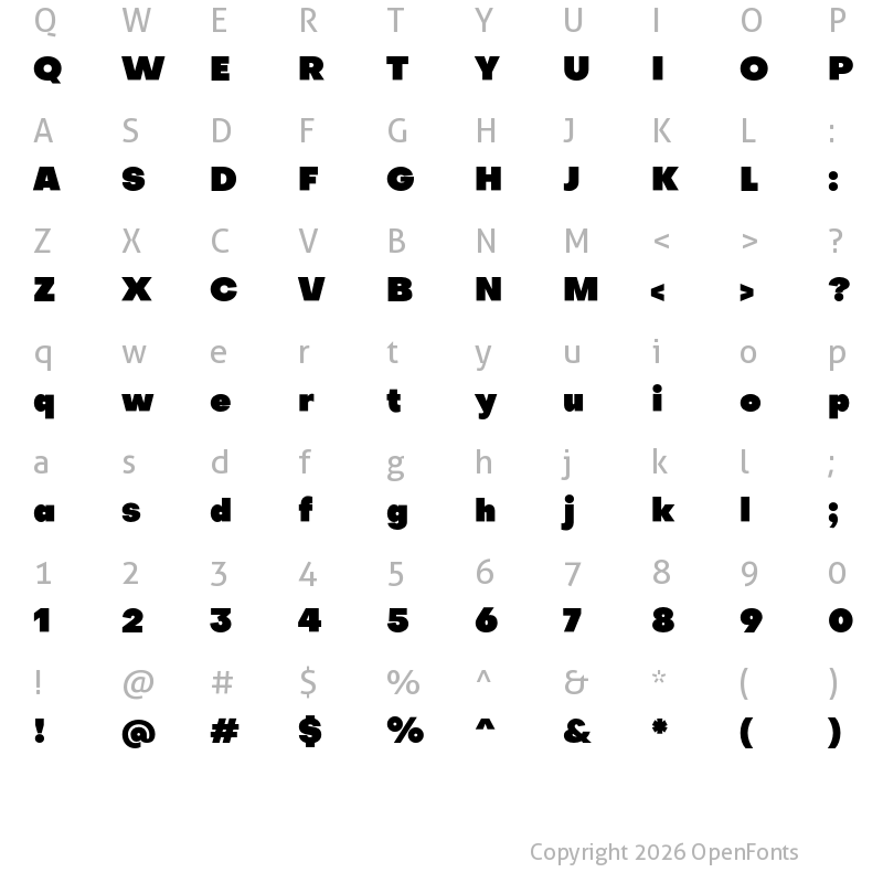 Character Map of Objectivity Super