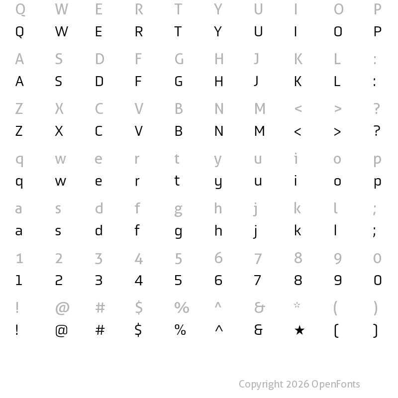 Character Map of Obvia Book