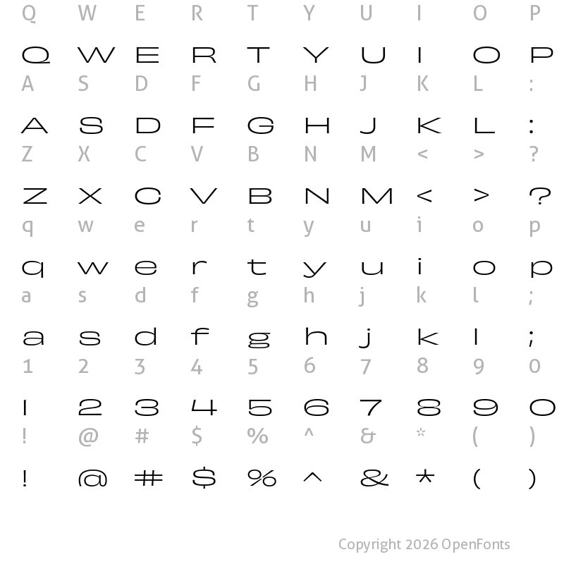 Character Map of Obviously Extended Light