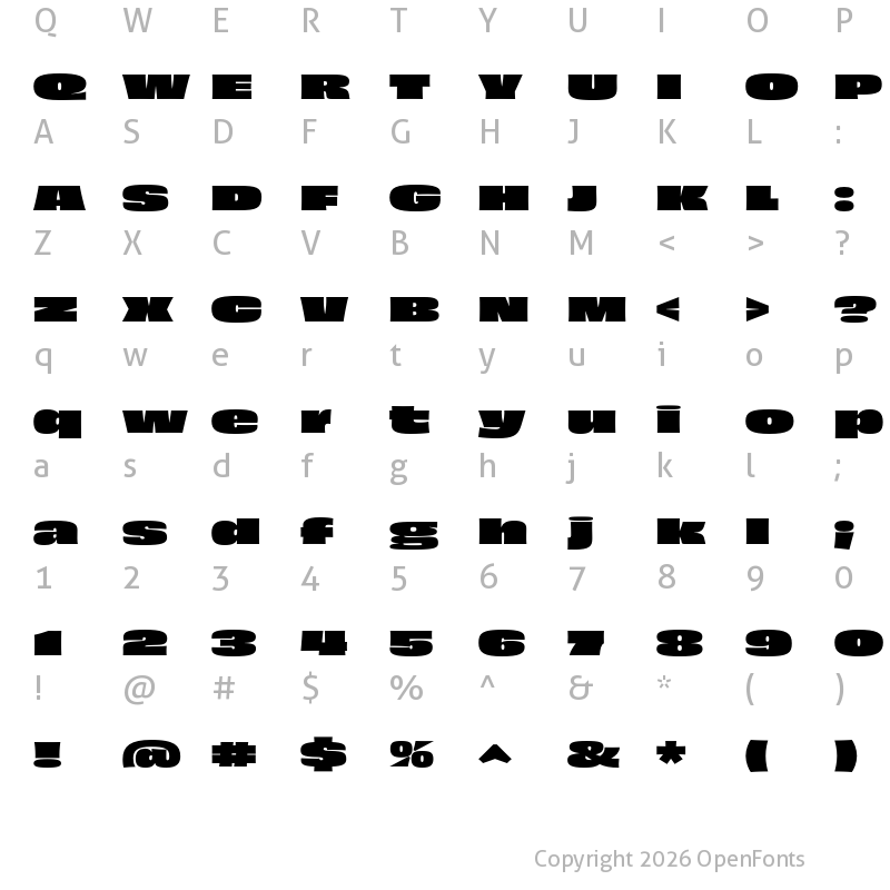 Character Map of Obviously Extended Super