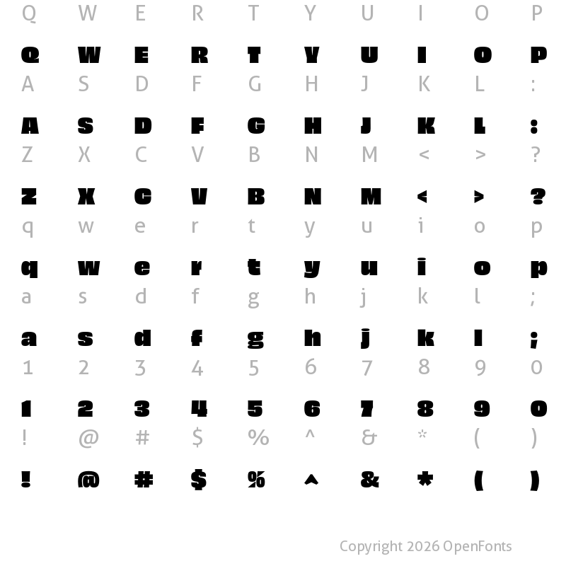 Character Map of Obviously Super