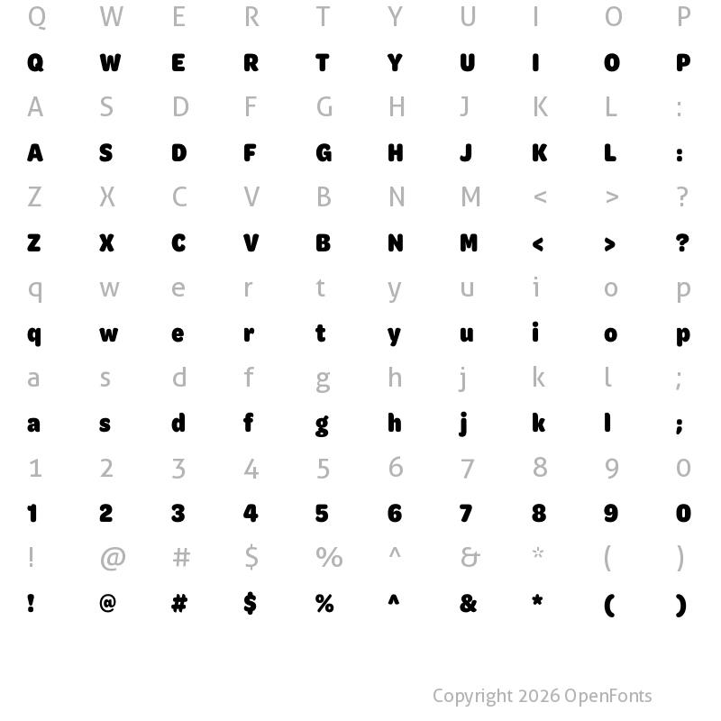 Character Map of Omnes Cond Black