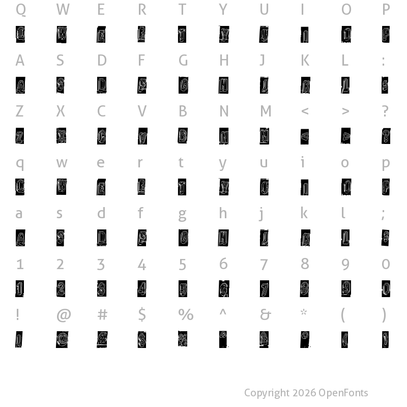 Character Map of Oravanpy?r? Regular