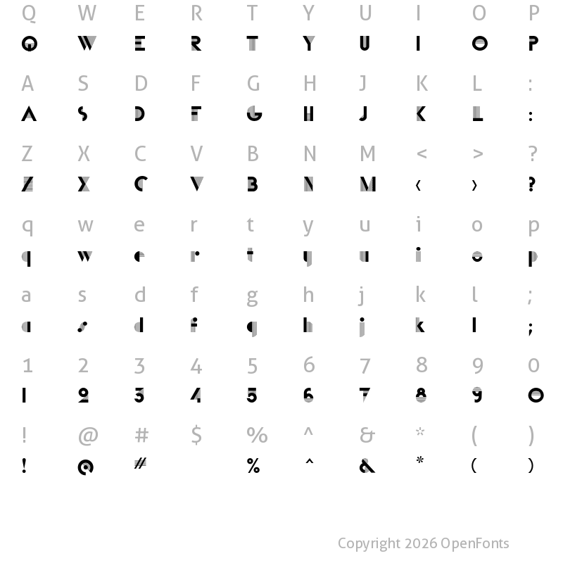 Character Map of P22 Bifur A
