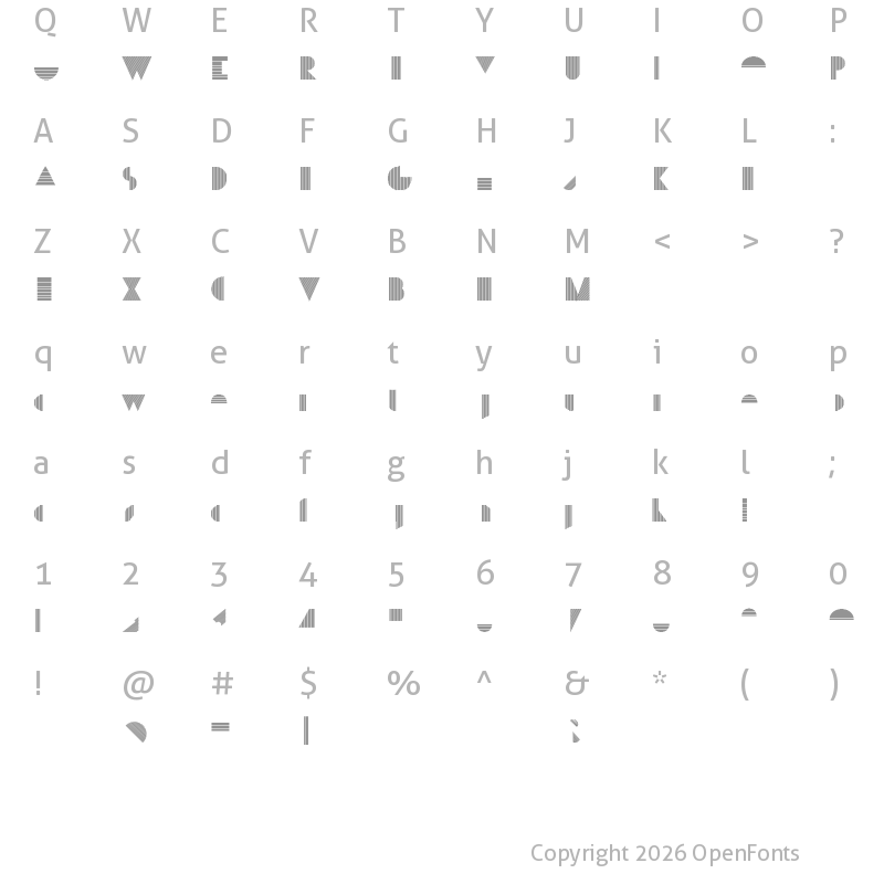 Character Map of P22 Bifur F