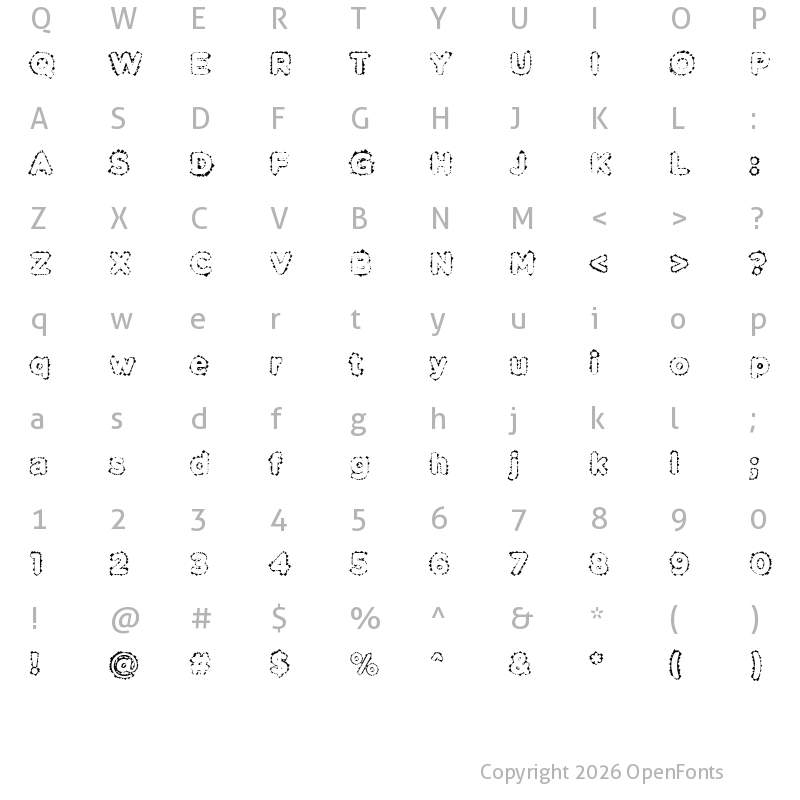 Character Map of Pabellona (B) D?plex Regular