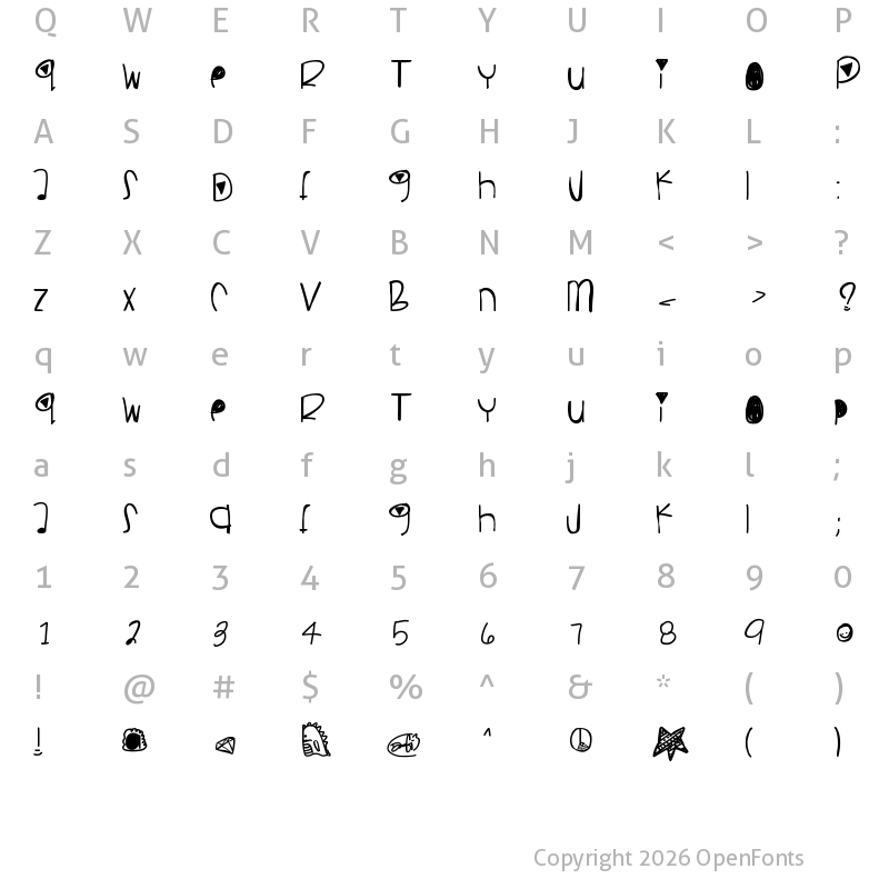 Character Map of PancakesPlz Medium