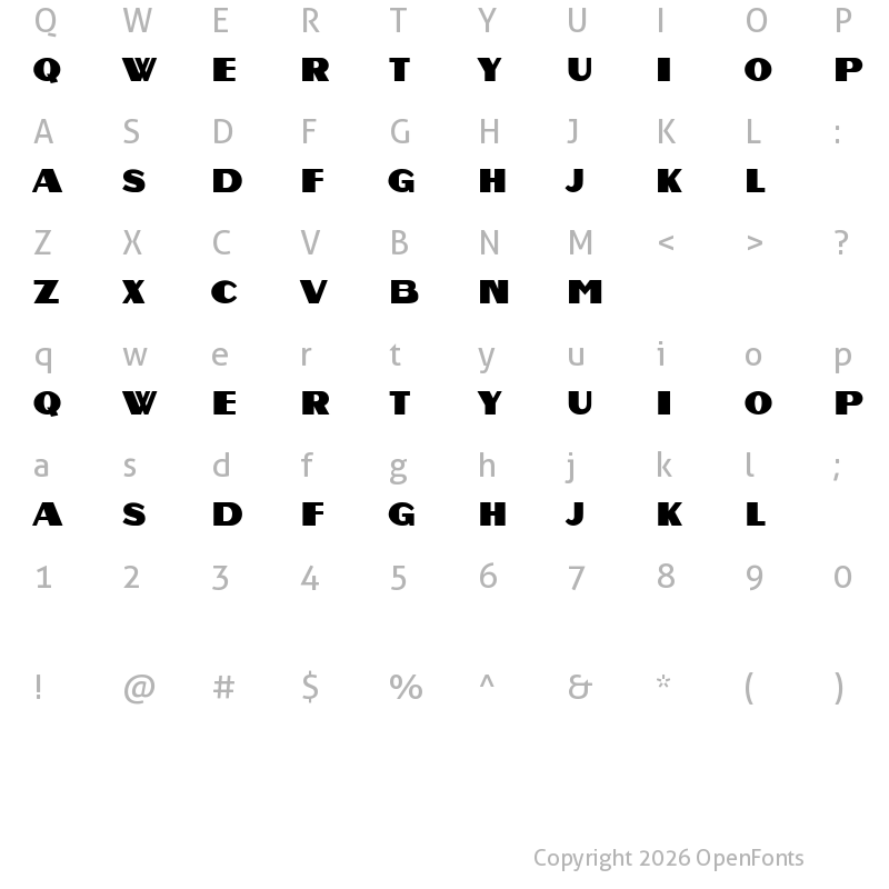 Character Map of Pani Pani Regular