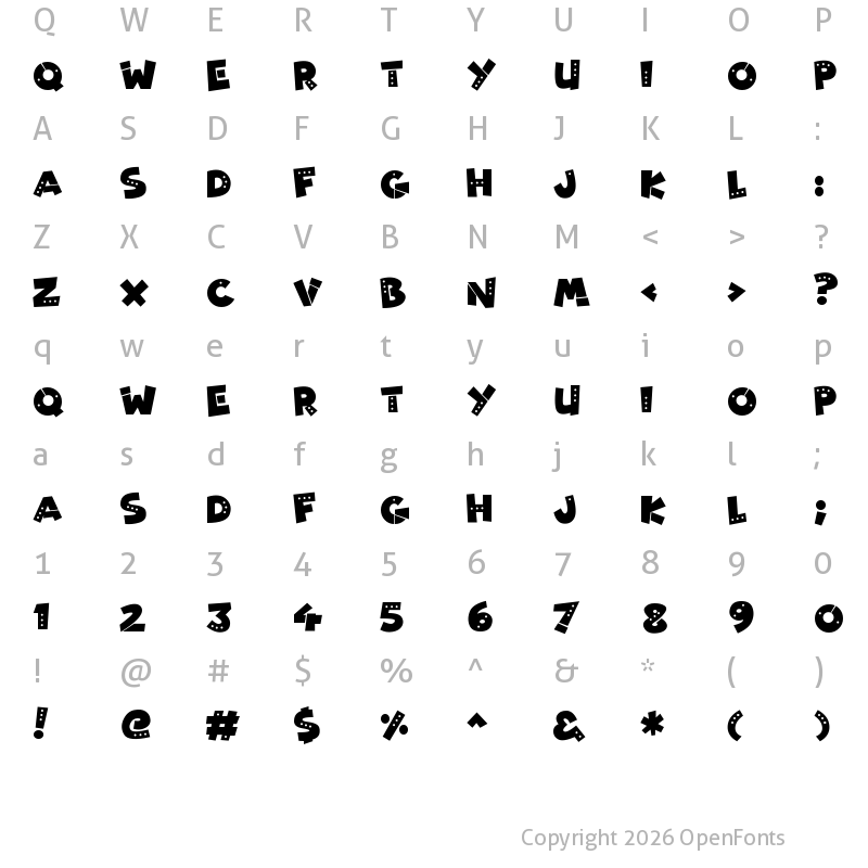 Character Map of Patchy Robots Regular