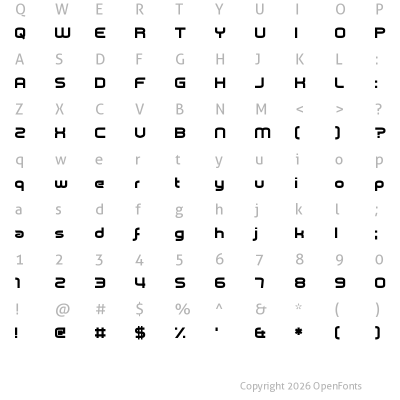 Character Map of Pickle Pushing Regular