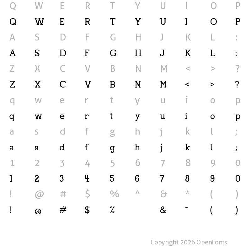 Character Map of Pifont Bold