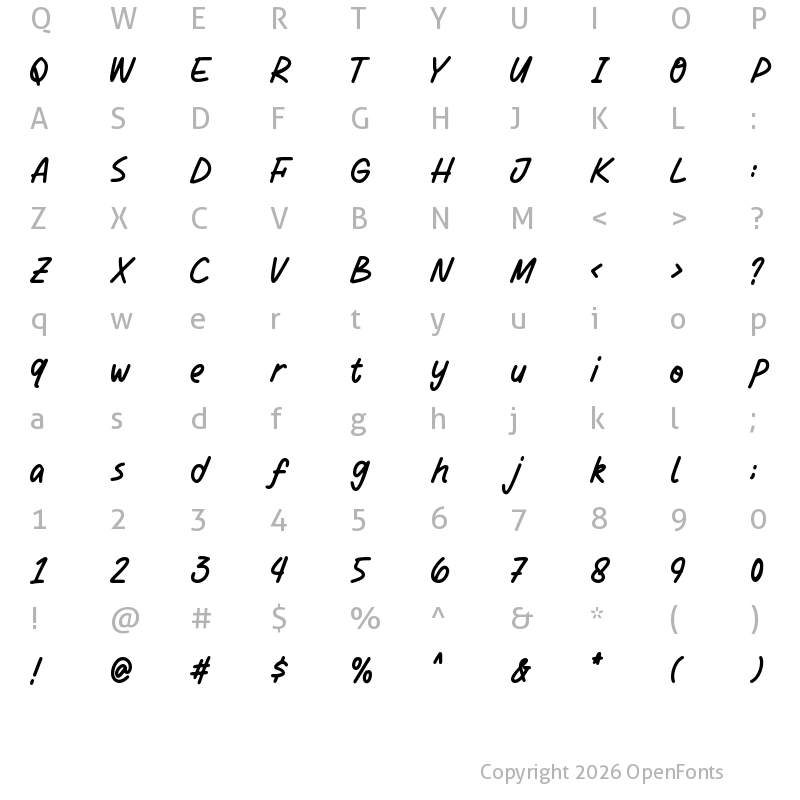 Character Map of Pink Daisy Regular
