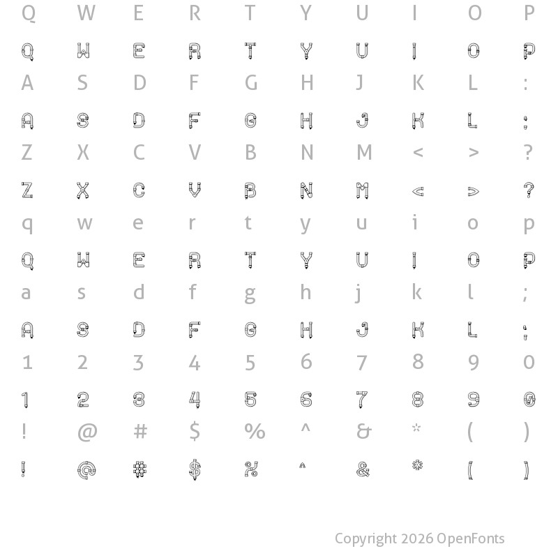 Character Map of Pipeline Regular