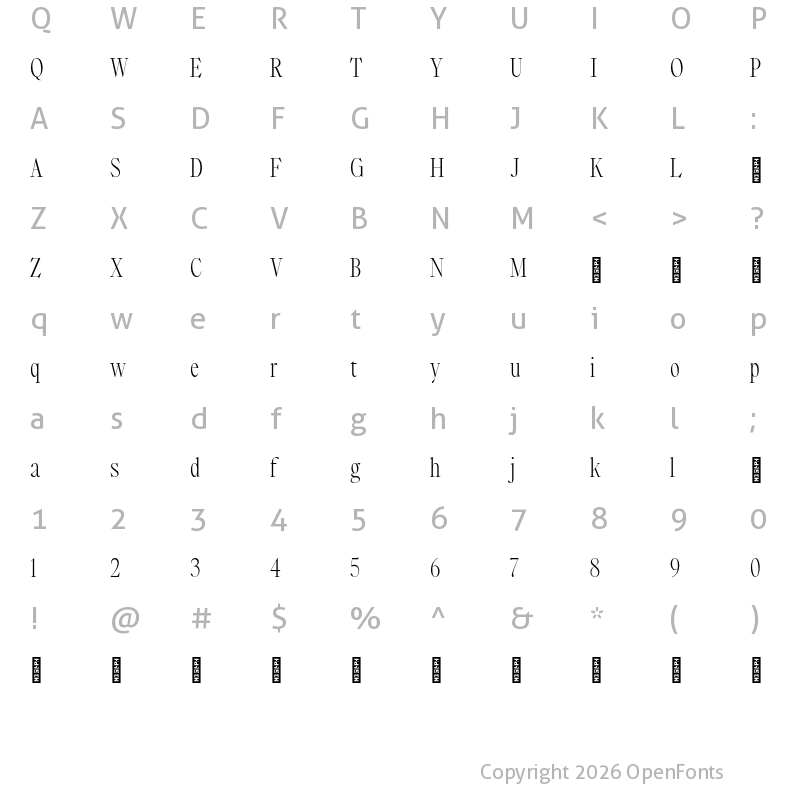 Character Map of Plateau Five Light Trial
