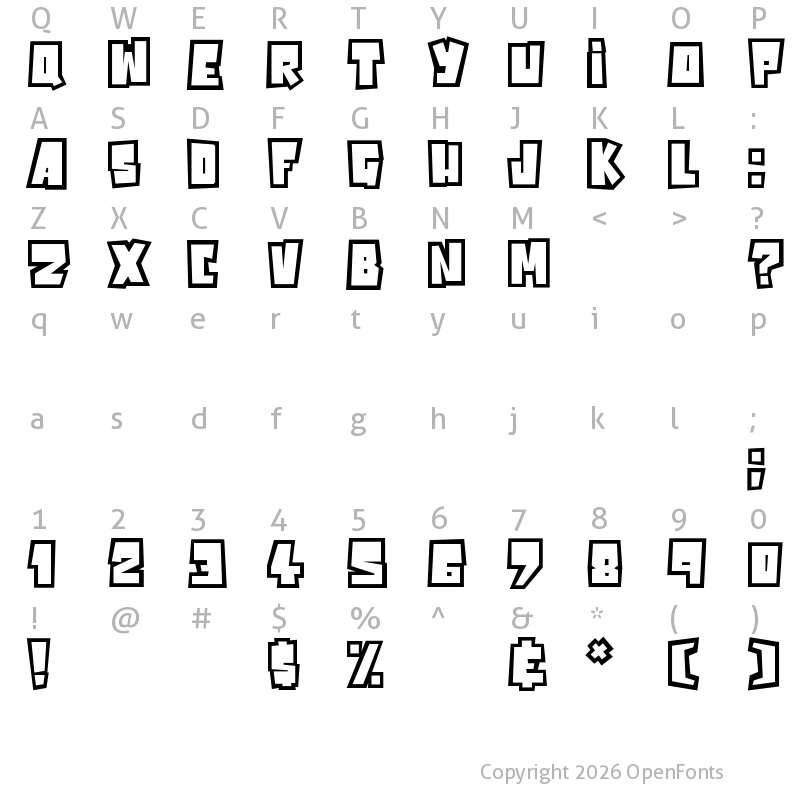 Character Map of Powerful Regular