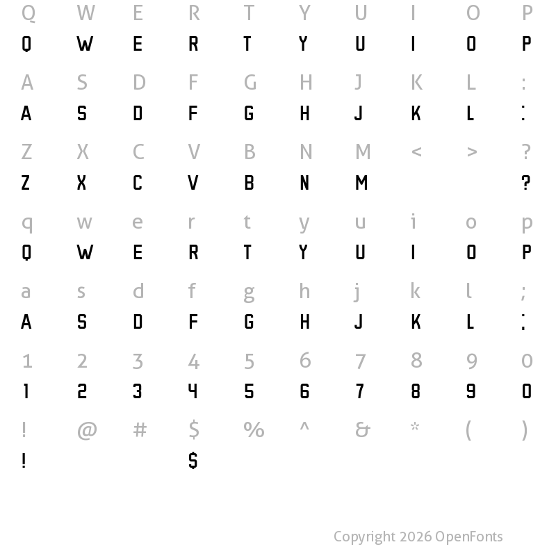 Character Map of Precedence Regular
