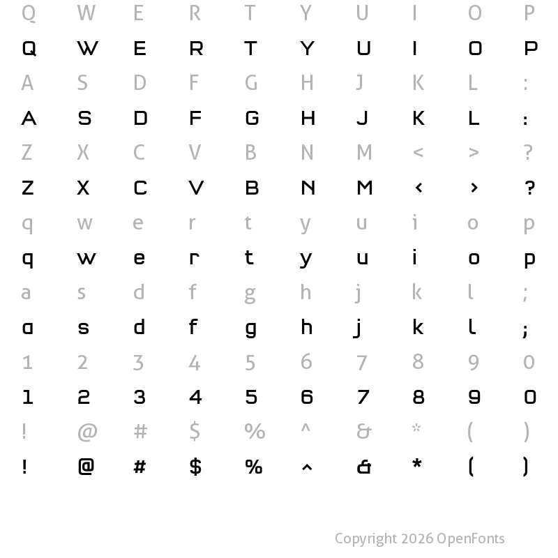 Character Map of QType Cond Book