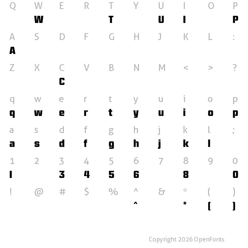 Character Map of Ramsey-Bold ?
