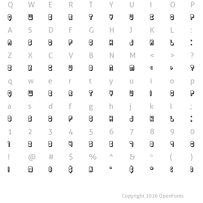 Character Map of Reason Shadow BRK Normal