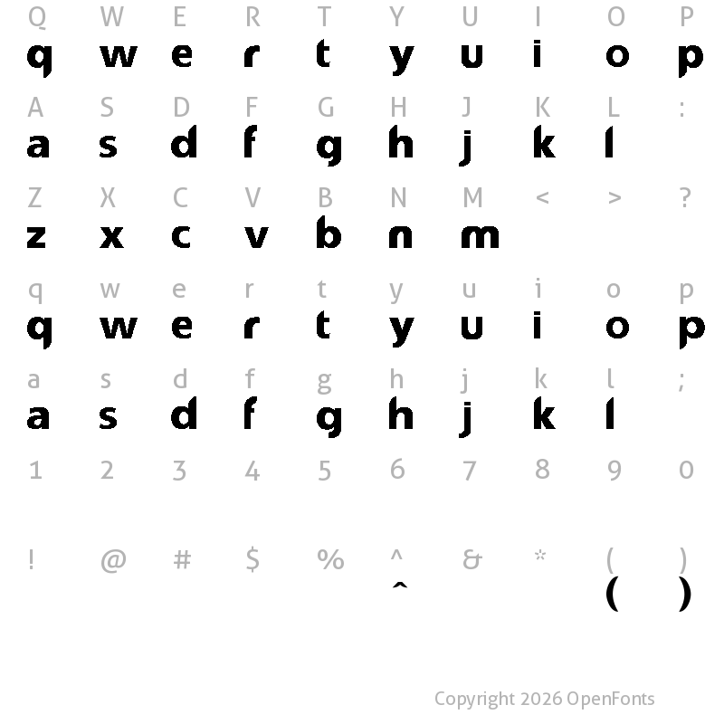 Character Map of reasonSystem Regular