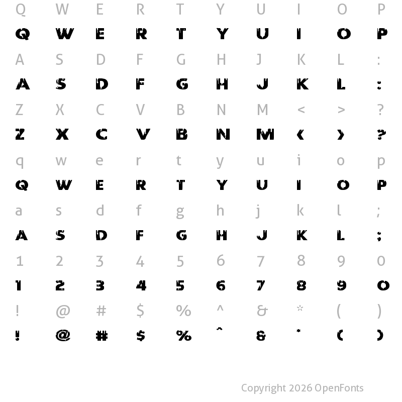 Character Map of Red Undead Expanded Expanded